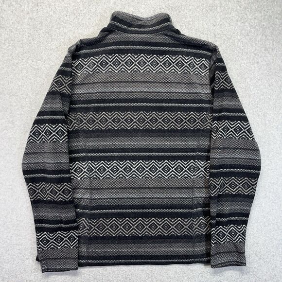 Eddie Bauer Women’s Large 1/4 Zip Fleece Pullover Long Sleeve Aztec Pattern AOP - Picture 4 of 10
